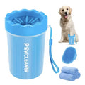 3-in-1 Portable Dog Paw Cleaner Kit – Silicone Bristle Washer, Grooming Brush & Microfiber Towels